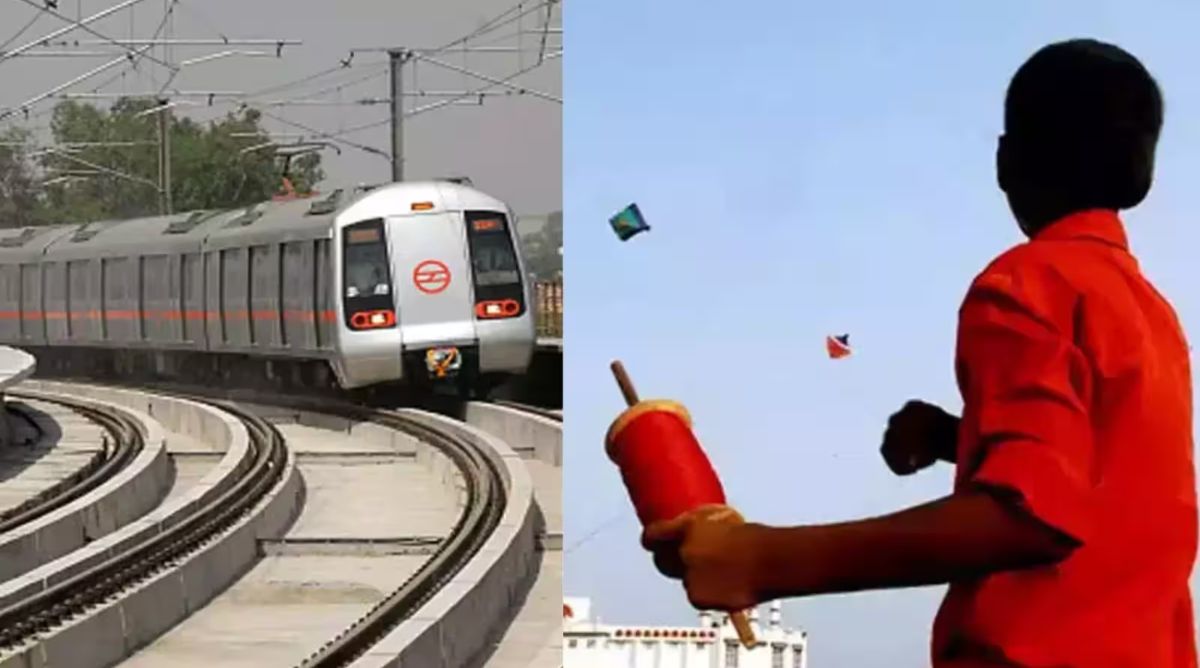 दिल्ली मेट्रो की पतंगबाजों से खास अपील, रिहायशी इलाकों वाली मेट्रों के पास न उड़ाएं पतंग