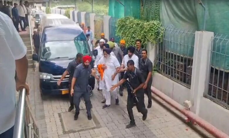 Sukhbir Singh Badal Attacked