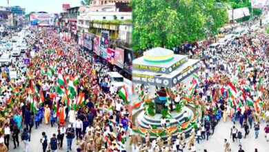 Photo of सीएम योगी के नेतृत्व में स्कूली बच्चों सहित हजारों लोगों ने लिया तिरंगा यात्रा में हिस्सा, पुष्पवर्षा के साथ हुआ स्वागत