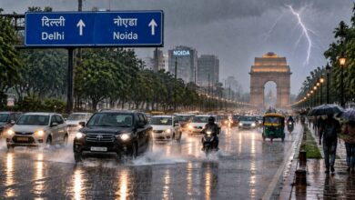 Photo of दिल्ली-NCR में झमाझम बारिश, तेज बारिश और बिजली गिरने का अलर्ट जारी