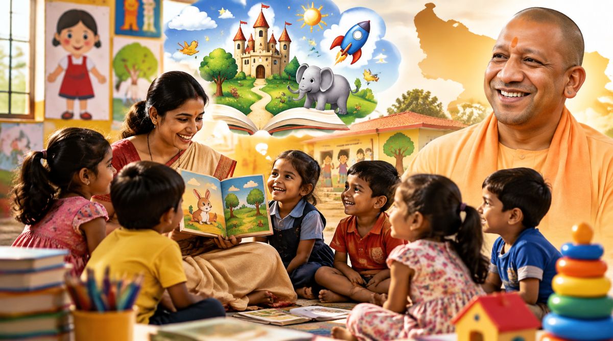 योगी सरकार चलाएगी ‘आओ सुनें और सुनाएं कहानी’ अभियान, अंतरराष्ट्रीय साक्षरता दिवस पर को-लोकेटेड आंगनबाड़ी केंद्रों में आयोजन