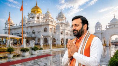Photo of CM नायब सिंह सैनी का पंजाब दौरा, गुरुद्वारा साहिब में टेका माथा, ऐतिहासिक गेट के लिए दिए 21 लाख