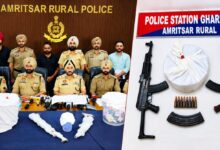 Photo of पंजाब में बड़ी कार्रवाई, अमरूदों के बाग से पकड़े गए तस्कर, 2 AK-47 समेत 10 किलो हेरोइन बरामद