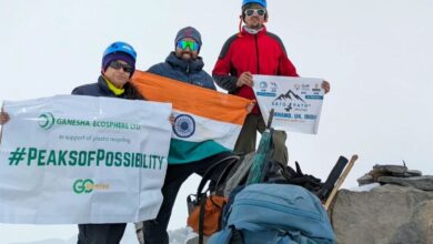 Photo of लखनऊ की पर्वतारोही पूर्वा धवन ने 5,826 मीटर ऊंची रुद्रगैरा चोटी पर फहराया तिरंगा
