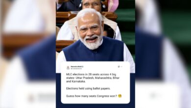 Photo of बैलेट पेपर से चुनाव, फिर भी कांग्रेस का खाता नहीं खुला! PM Modi ने कसा तंज