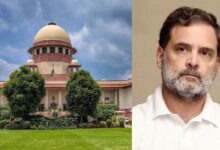 Photo of राहुल गांधी को सुप्रीम कोर्ट से फटकार, CJI बोले- न्यायपालिका को कोई धमका नहीं सकता, INDIA ब्लॉक के नेताओं को नोटिस