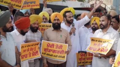 Photo of ED-CBI रेड के विरोध में AAP का पंजाब में शक्ति प्रदर्शन, 4 शहरों में नेताओं ने किया विरोध प्रदर्शन